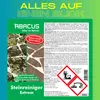 This is a collage of a product label and an image of stone tiles. Produktbild-Vorschau