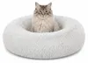 lionto Donut Katzenkissen, rundes Bett mit Plüschbezug & Produktbild-Vorschau 1