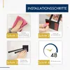 Stylový věšák na ručníky bez vrtání černý matný 40cm - Náhled obrázku produktu 5