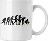 Trendation - Gärtner Evolution Tasse mit Spruch Garten Produktbild-Vorschau 1