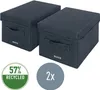 2 LEITZ Aufbewahrungsboxen grau 19,0 x 28,5 x 16,0 cm Produktbild-Vorschau 11