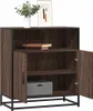 Sideboard Braun Eichen-Optik 68x35x76 cm Holzwerkstoff Produktbild-Vorschau 2