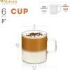 Set di bicchieri Wilmax da 6 pezzi in vetro borosilicato Anteprima dell’immagine prodotto 3