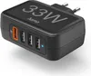 A black Hama USB charger with multiple ports, displaying '33W' and the 'hama' logo. Anteprima dell’immagine prodotto