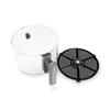 A clear air fryer pot and its black grilling rack are shown against a white background. Anteprima dell’immagine prodotto