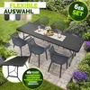 tillvex® Gartenstuhl 6er Set Wetterfest mit Armlehne Produktbild-Vorschau 3