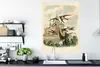 MuchoWow® Poster Antiker Vogeldruck Schwalben 90x120 cm - Produktbild-Vorschau 3
