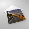 Bilder auf glas - Fußgängerbrücke Himmel Wasser - 40x40cm - Produktbild-Vorschau 2
