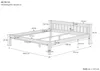 Ehebett Doppelbett 180x200 Massivholzbett Kiefer natur Produktbild-Vorschau 4