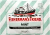 The image shows the front packaging of Fisherman's Friend Mint lozenges. Podgląd zdjęcia produktu