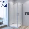 AQUALAVOS Duschkabine Eckeinstieg Falttüren 70x80cm 6mm Produktbild-Vorschau 1
