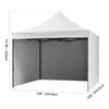 A white pop-up gazebo with dimensions indicated by measurement lines and text. Anteprima dell’immagine prodotto