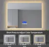 Koupelnové zrcadlo s osvětlením - 100 x 80 cm, LED Náhled obrázku produktu 2