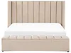 BELIANI Gepolsterte Wasserbett Beige 180 x 200 cm aus Produktbild-Vorschau 6