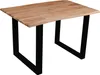 Esstisch Baumkante massiv Akazie eichefarben 140 x 80 cm Produktbild-Vorschau 1