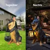 LED Solarleuchte Hund – Dekorative Hängelampe aus Harz, Produktbild-Vorschau 4