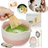 Matcha Besen Set, Matcha Set Rosa 6 Teiliges für Matcha Tee Produktbild-Vorschau 1