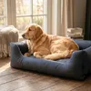 4L Textil Mario Orthopädisches Hundebett aus Kunstleder Produktbild-Vorschau 3