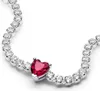 Tennisarmband für Damen mit Herz aus Sterlingsilber von Produktbild-Vorschau 4
