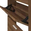 vidaXL Schuhschrank Braun Eichen-Optik 59x17x169 cm Produktbild-Vorschau 7