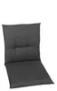 A dark gray chair cushion is shown against a white background. Produktbild-Vorschau