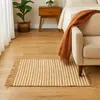 GIFTDECOR | Dywan - 60 x 90 cm - biało-beżowy - z frędzlami Podgląd zdjęcia produktu 2