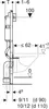 Geberit DuofixBasic Element f. WWC, 112 cm mit Delta UP-SPK Produktbild-Vorschau 12