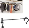 Těžký průmyslový kovový věšák na oděvy z trubek 115 cm do Náhled obrázku produktu 3