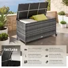 tectake® Auflagenbox Kuusamo 116 x 54 x 64 cm Produktbild-Vorschau 2