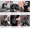 Alu Fahrrad Halterung Handy Halter Motorrad Bike Smartphone Produktbild-Vorschau 4