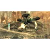 Drones flying over a destroyed city with buildings on fire and damaged vehicles. Produktbild-Vorschau