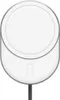 A white magnetic wireless charger with a gray border and a black cable attached. Anteprima dell’immagine prodotto