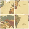 Bilder auf glas - Karte Welt Land - 70x70cm - Glasbilder - Produktbild-Vorschau 8