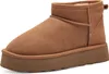 A single brown boot is shown against a white background. Náhled obrázku produktu