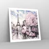 Poster - Poster ohne Rahmen - Paris Weg Illustration eiffle Produktbild-Vorschau 7