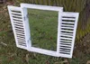 Wandspiegel a. Holz m. Fensterläden Shabby Antikweiß 60 x Produktbild-Vorschau 1