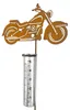 Gartenstecker Motorrad / Chopper mit Regenmesser – 108cm – Produktbild-Vorschau 1