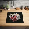 KitchenYeah© Herdabdeckplatte Blumen - Rosa - Schwarz - Produktbild-Vorschau 2