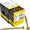 200 viti per legno per pannelli truciolari, 4x50 mm, testa Anteprima dell’immagine prodotto 1