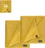 SWK Badetuch 2er Set gelb - 100 x 150 cm Produktbild-Vorschau 2