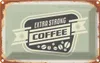 vianmo Blechschild 20x30 cm Kaffee extra strong Coffee Produktbild-Vorschau 1