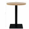 vidaXL Tavolo da bistrot rotondo in MDF e acciaio 60 x 75 Anteprima dell’immagine prodotto 6
