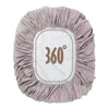 A gray fitted sheet with a white center showing the text "360°" in brown. Produktbild-Vorschau