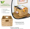 Panier de rangement HMF tressé en jacinthe d'eau, panier Voir les images du produit 2
