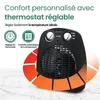Aérotherme Emerio 2000 watts 2 niveaux de chauffage Voir les images du produit 4