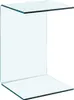A clear glass side table. Náhľad obrázku produktu