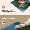 KitchenYeah© Herdabdeckplatte Vogel - Kolibri - Kirschblüte Produktbild-Vorschau 2