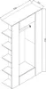 Vicco Garderobe Mats, 36.6 x 191 cm, Weiß Hochglanz Produktbild-Vorschau 3