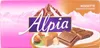 A box of Alpia Noisette Alpenmilchschokolade with hazelnuts and chocolate pieces. Produktbild-Vorschau