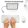 deleyCON USB C auf USB Adapter 2.0 OTG Typ-C Stecker auf A Produktbild-Vorschau 2